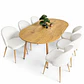 Comedor Budapest (Mesa extensible + Silla bread madera) - Miniatura 10