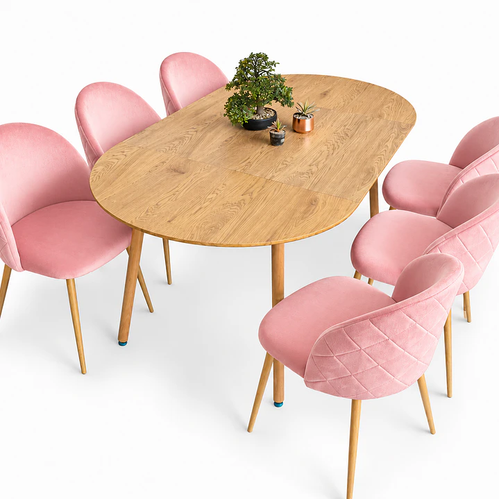 Comedor Budapest (Mesa extensible + Silla bread madera) 11