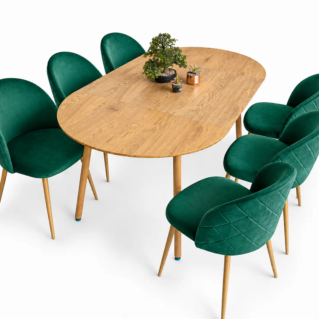 Comedor Budapest (Mesa extensible + Silla bread madera) 12