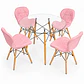 Comedor Italia (Mesa Redonda Vidrio + 4 Sillas Radar) - Miniatura 4
