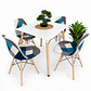 Comedor Carré (Mesa Melamina 80x80 + 4 Sillas Patchwork) - Miniatura 2