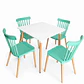 Comedor Atalanta (Mesa Melamina cuadrada blanca + 4 Sillas Windsor) - Miniatura 7