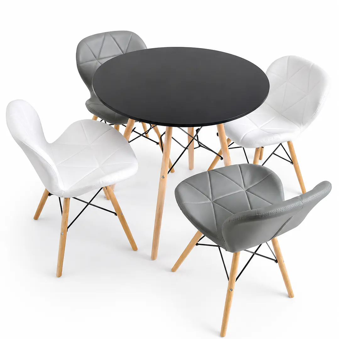 Comedor Everan (2 Sillas radar blancas + 2 Sillas radar a elección)  1