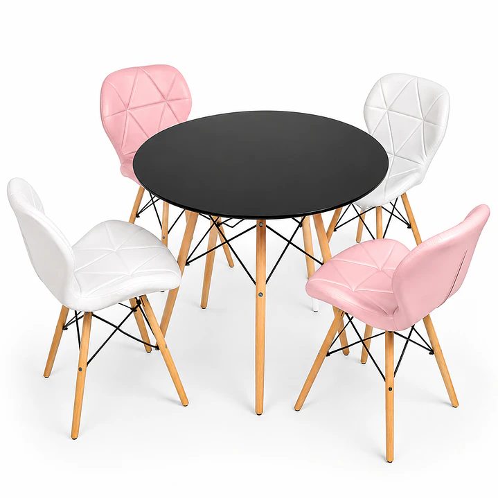 Comedor Everan (2 Sillas radar blancas + 2 Sillas radar a elección)  3