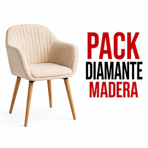 PACK Butaca Diamante madera (2 unidades)