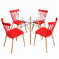 Comedor Heidi (Mesa redonda Vidrio + 4 Sillas Windsor)  - Miniatura 3