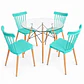 Comedor Heidi (Mesa redonda Vidrio + 4 Sillas Windsor)  - Miniatura 6