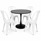 Comedor Resto (Mesa Tulip negra + 4 Sillas Tolix) - Miniatura 2