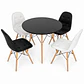 Comedor Burgos (Mesa Eames 80D Negra + 4 Sillas Buckle) - Miniatura 1