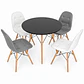 Comedor Burgos (Mesa Eames 80D Negra + 4 Sillas Buckle) - Miniatura 2