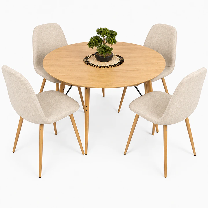 Comedor Hawaii (Mesa Maui + SIlla Scoop Wood) 3