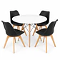 Comedor Guatemala (Mesa Eames redonda  + 4 Silla Oak) - Miniatura 1