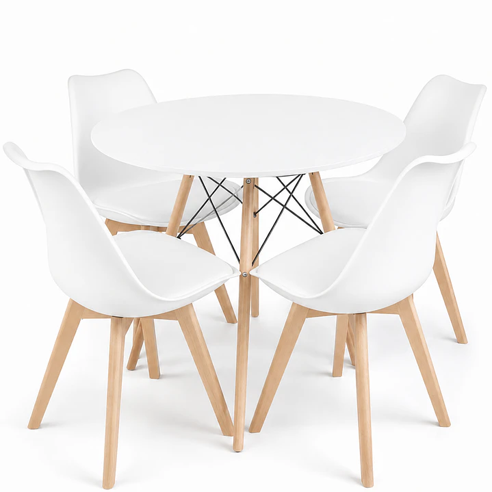 Comedor Guatemala (Mesa Eames redonda  + 4 Silla Oak) 3