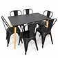 Comedor Guayana (Mesa Rectangular Melamina + Sillas Tolix) - Miniatura 4