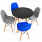 Comedor Riga (Mesa Eames Negra + 2 Sillas Buckle gris + 2 buckle a elección) - Miniatura 2