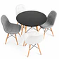 Comedor Riga (Mesa Eames Negra + 2 Sillas Buckle gris + 2 buckle a elección) - Miniatura 3