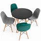 Comedor Riga (Mesa Eames Negra + 2 Sillas Buckle gris + 2 buckle a elección) - Miniatura 5