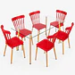 Comedor Madrid (Mesa vidrio 120x80 + silla windsor) - Miniatura 4