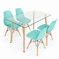 Comedor Glass classic (Mesa rectangular vidrio 120x80 + silla eames) - Miniatura 6
