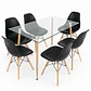 Comedor Glass classic (Mesa rectangular vidrio 120x80 + silla eames) - Miniatura 7
