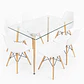 Comedor Glass classic (Mesa rectangular vidrio 120x80 + silla eames) - Miniatura 8
