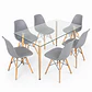 Comedor Glass classic (Mesa rectangular vidrio 120x80 + silla eames) - Miniatura 10