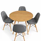 Comedor Tirana (Mesa Extensible + Sillas Buckle) - Miniatura 1