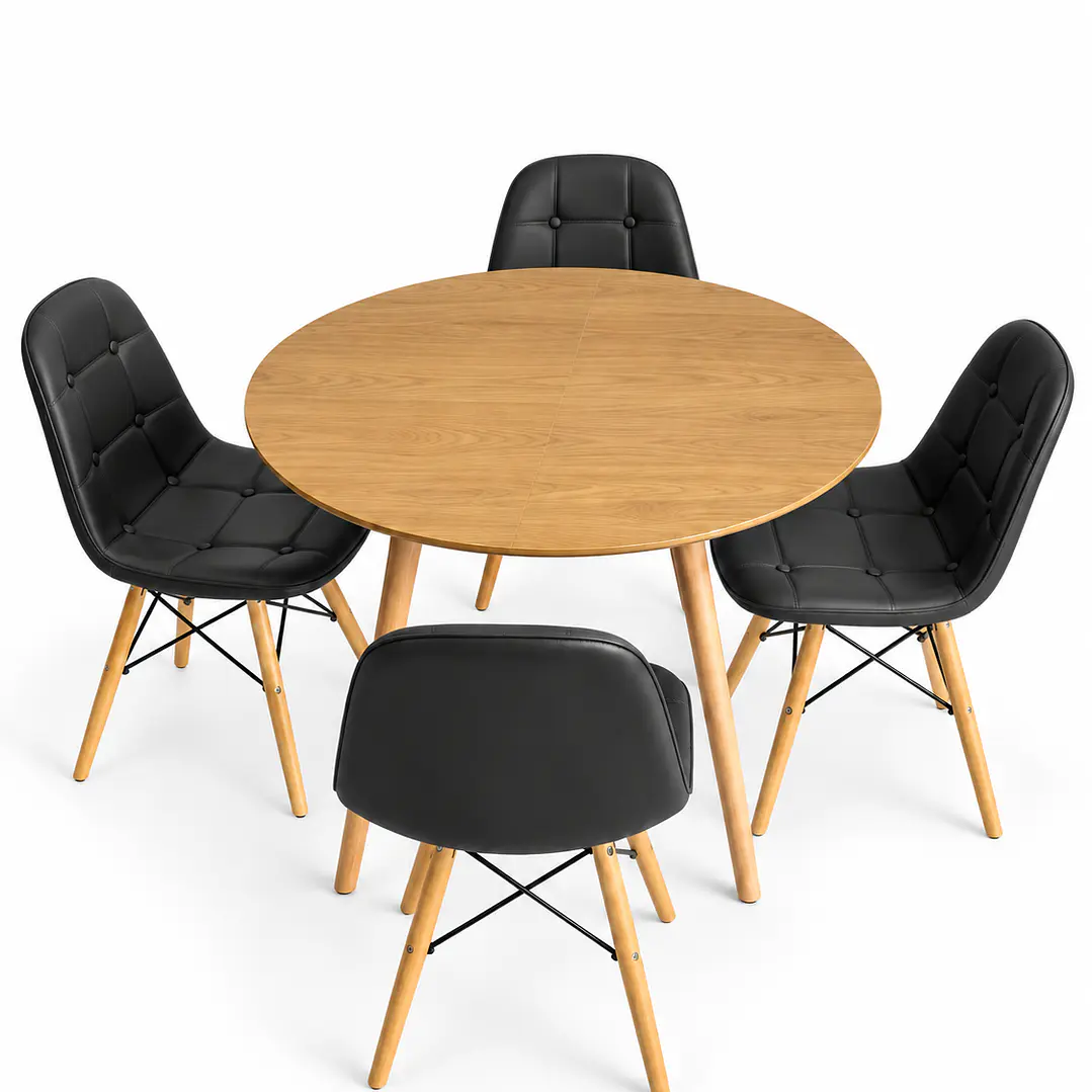 Comedor Tirana (Mesa Extensible + Sillas Buckle) 2