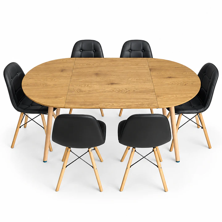 Comedor Tirana (Mesa Extensible + Sillas Buckle) 5