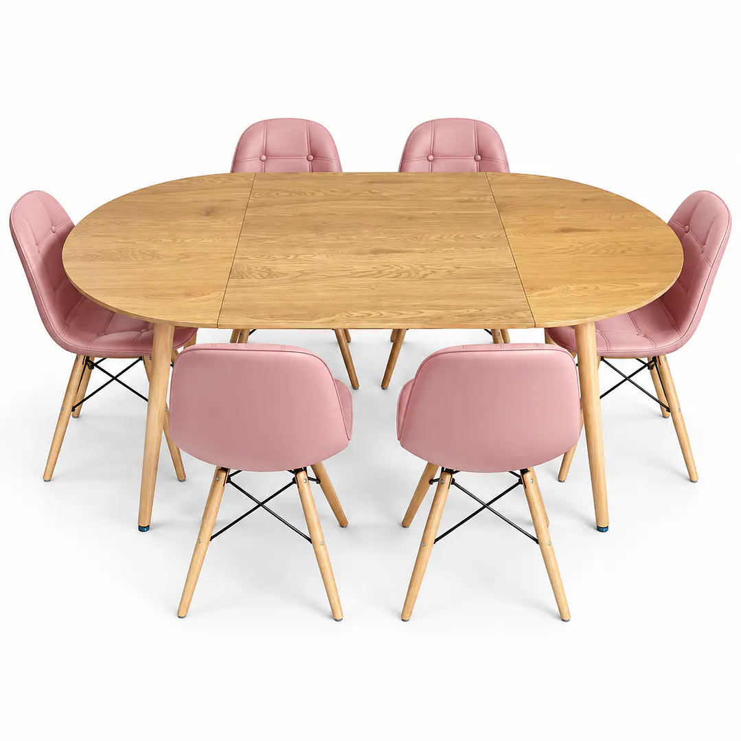 Comedor Tirana (Mesa Extensible + Sillas Buckle) 6
