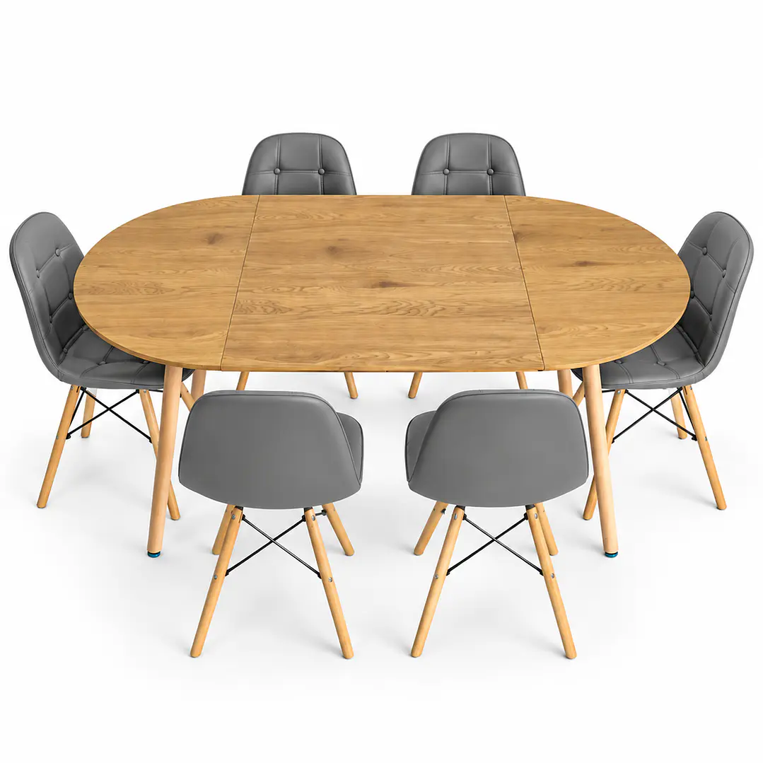 Comedor Tirana (Mesa Extensible + Sillas Buckle) 7