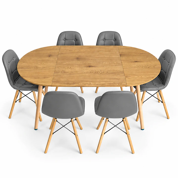 Comedor Tirana (Mesa Extensible + Sillas Buckle) 7