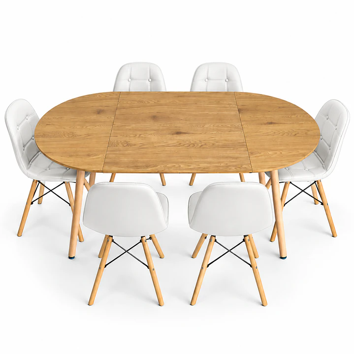 Comedor Tirana (Mesa Extensible + Sillas Buckle) 8