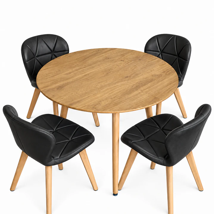 Comedor Nápoles (Mesa Extensible Wood + Silla Velvet Radar) 2
