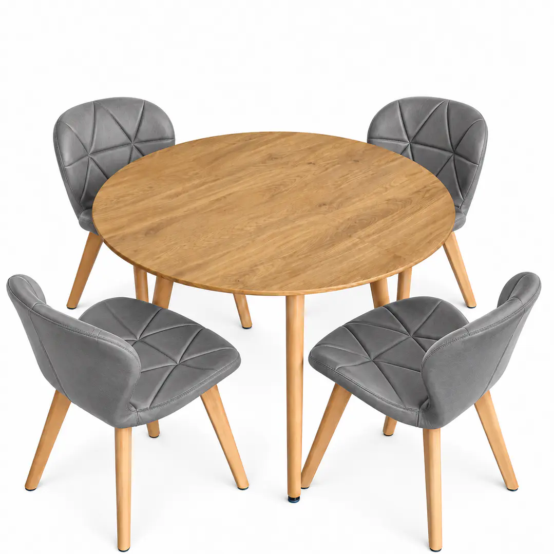Comedor Nápoles (Mesa Extensible Wood + Silla Velvet Radar) 3