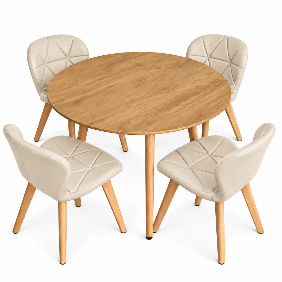 Comedor Nápoles (Mesa Extensible Wood + Silla Velvet Radar) 4