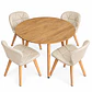 Comedor Nápoles (Mesa Extensible Wood + Silla Velvet Radar) - Miniatura 4