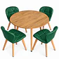 Comedor Nápoles (Mesa Extensible Wood + Silla Velvet Radar) - Miniatura 5