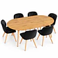 Comedor Nápoles (Mesa Extensible Wood + Silla Velvet Radar) - Miniatura 7