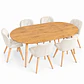 Comedor Nápoles (Mesa Extensible Wood + Silla Velvet Radar) - Miniatura 8