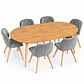 Comedor Nápoles (Mesa Extensible Wood + Silla Velvet Radar) - Miniatura 9