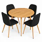Comedor Kabul (Mesa extensible + Sillas Soop pata mdera) - Miniatura 2