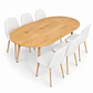 Comedor Kabul (Mesa extensible + Sillas Soop pata mdera) - Miniatura 4