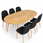 Comedor Kabul (Mesa extensible + Sillas Soop pata mdera) - Miniatura 5
