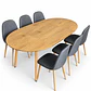 Comedor Kabul (Mesa extensible + Sillas Soop pata mdera) - Miniatura 6