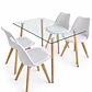  Comedor Oak (Mesa 120x80 Vidrio + Silla Oak) - Miniatura 12