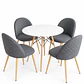 Comedor Asmara (Mesa redodna Eames blanca + Silla Bread) - Miniatura 1