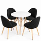 Comedor Asmara (Mesa redodna Eames blanca + Silla Bread) - Miniatura 2
