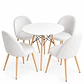 Comedor Asmara (Mesa redodna Eames blanca + Silla Bread) - Miniatura 3