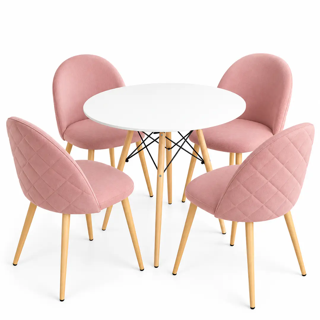 Comedor Asmara (Mesa redodna Eames blanca + Silla Bread) 4